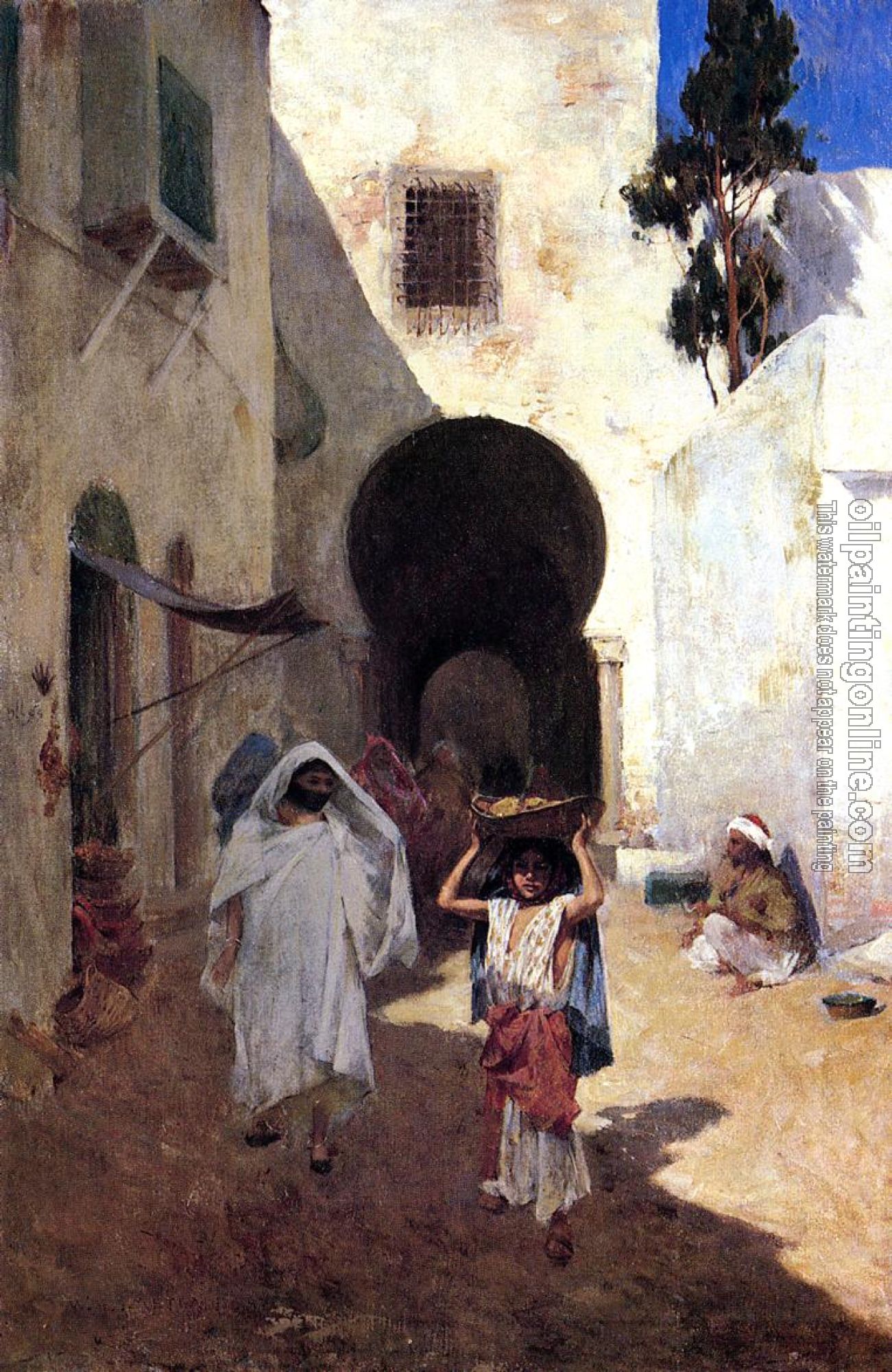 Willard Leroy Metcalf - Street Scene Tangiers